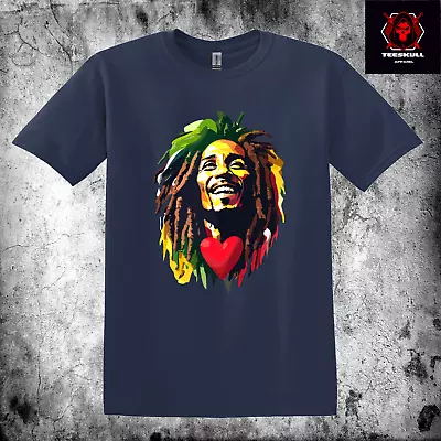 Buy Bob Marley  One Love  Reggae Heavy Cotton Unisex T-SHIRT S-3XL 🤘 • 27.19£