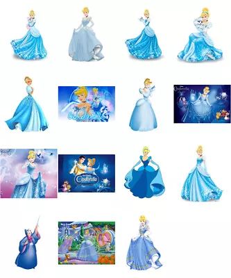 Buy Cinderella Characters, Iron On T Shirt Transfer. Choose Image And Size • 2.92£