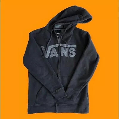 Buy VANS Faded Black Full Zip Spellout Hood • 12£
