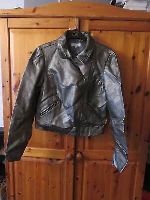 Buy Red Herring Silver-grey Biker Jacket, Size 14. Never Worn.  • 15£