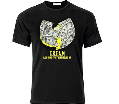 Buy Wu-Tang Clan CREAM Dollar Bill T Shirt Black  • 18.49£