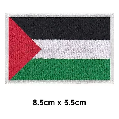 Buy Palestine Country Flag Embroidery Patch Iron Sew On  Badge Fashion Badge Biker • 2.49£
