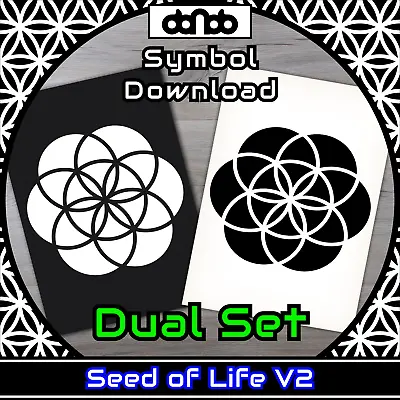 Buy Seed Of Life V2 Dual Set - Symbol - SVG PNG JPG PDF PSD AI EPS [2D Download] • 1.81£