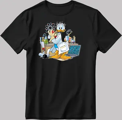 Buy Cosplay Scientist Donald Duck S.Sleeve White-Black Men's / Women's T Shirt N536 • 10£
