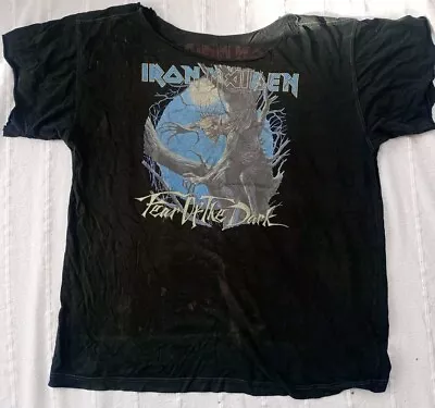 Buy Retro Iron Maiden T-shirt - Fear Of The Dark And Powerslave - Large • 10£