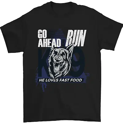 Buy Guard Dog German Shepherd Fast Food Mens T-Shirt 100% Cotton • 10.48£