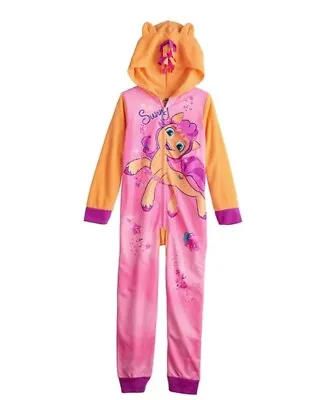 Buy NWT 10 My Little Pony 3d MANE Sunny Rainbow Sleeper Pajamas Birthdays Winter Pj • 17.05£