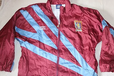 Buy Aston Villa Football Vintage 1992 Track Jacket L/s Size Small Mens Rare No Shirt • 49.99£