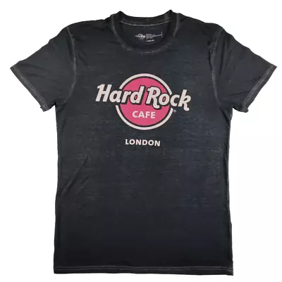 Buy Hard Rock Cafe London T Shirt Size M Black Polyester Blend Lightweight Tee • 13.49£