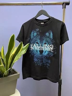Buy Falling In Reverse Band T Shirt Size M Black Crewneck Medium • 68.78£