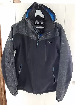 Buy Trespass DLX Ski Jacket Men's Black And Blue Size Medium Used Good Condition • 39.99£