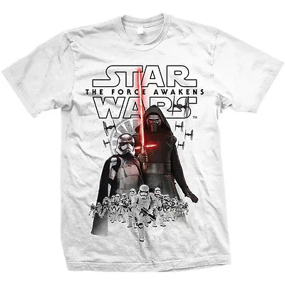Buy Mens's Official Star Wars Episode VII The Force Awakens New Villains Tshirt Tee • 12.25£