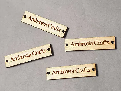Buy Wooden Custom Handmade Tags,Clothing Logo Label Tags,Sew On Tags,Knitted Crochet • 5£