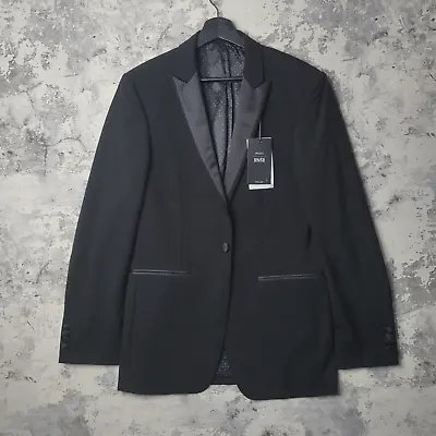 Buy Moss Bros London Dinner Suit Jacket 38L Black Tailored Tuxedo Blazer • 59.95£