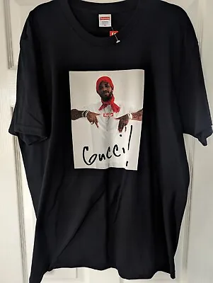 Buy Supreme Gucci Mane Tee T-Shirt Black Size X-Large RARE • 150£