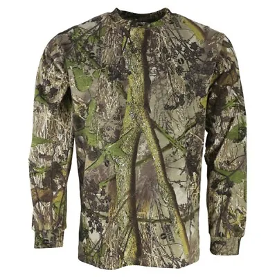 Buy Hunting Long Sleeve T-shirt Mens S-3xl English Hedgerow Camouflage Top Beating • 14.99£