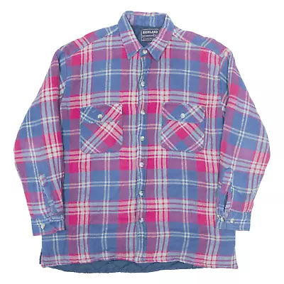 Buy HIGHLAND OUTFITTERS Insulated Lumberjack Jacket Red Check Mens L • 22.99£