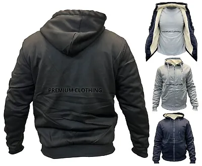 Buy SALE Mens Womens THERMAL Hooded Fur Sherpa Fleece Jacket Thick Warm Work Winter • 14.99£