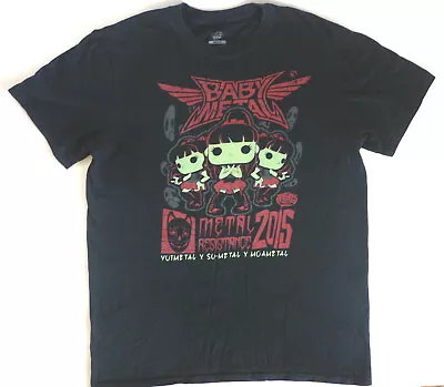 Buy Official Baby Metal. “Metal Resistance 2015 - Black Shirt. Small. • 29£