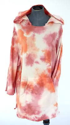 Buy Michael Stars Hoodie Sweatshirt Dress Tie Dye Cosy Terry Urban Lounge Wear  S • 24.99£