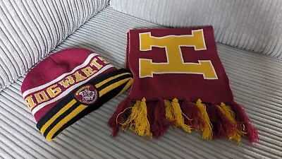 Buy Harry Potter Hogwarts Hat Scarf Age 8 - 14 Years Worn Once • 7.51£