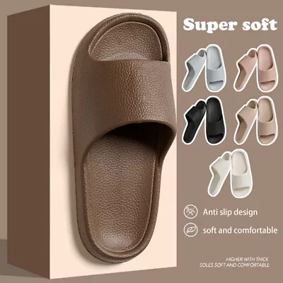 Buy Women Ladies Summer Ultra Soft Slipper Slip On Mule Slides Sliders Sandals Size • 5.36£