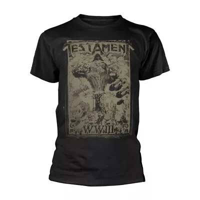 Buy TESTAMENT - WIII EUROPE 2020 TOUR BLACK T-Shirt, Front & Back Print Small • 19.11£