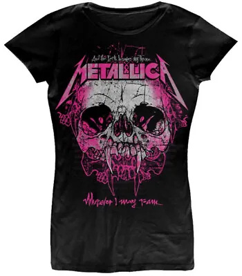 Buy Metallica Wherever I May Roam Black Womens Fitted T-Shirt - OFFICIAL • 16.29£
