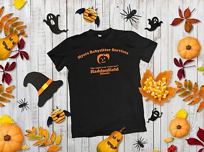 Buy Myers Babysitting Services T-Shirt - Michael Myers Haddonfield Halloween • 9.99£