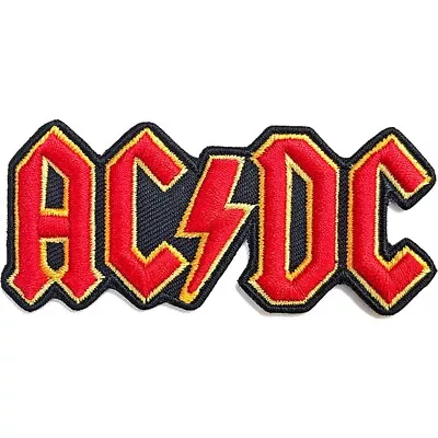 Buy AC/DC Iron-On Woven Patch: CUT-OUT 3D LOGO : Embroidered Official Licenced Merch • 4.30£