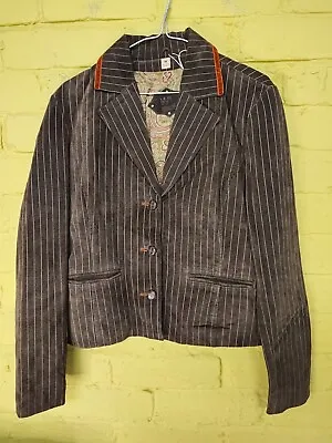 Buy VTG Wilsons Leather Rhinestone Jacket Women's Size Medium Brown Suede Y2K • 29.96£