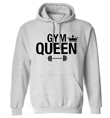 Buy Gym Queen, Hoodie / Sweater Fitness Training Workout Weights Healthy Gift 5860 • 25.95£