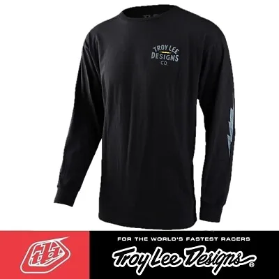 Buy Troy Lee Designs Lightening Black Long Sleeve T-Shirt - MTB & MX - Mens TLD Tee • 21.99£