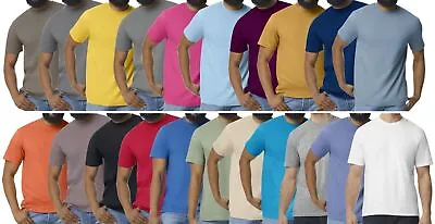 Buy Gildan Heavy Cotton� Short Sleeve Round Neck Tee T-Shirt • 4.99£