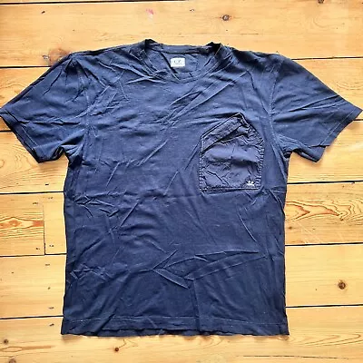 Buy CP Company Pocket T Shirt, XL. Made In ITALY, Navy • 49£