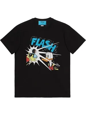 Buy Gucci Donald Duck T-shirt Disney Flash Black Small Oversized Fits Medium 17345GB • 237.15£