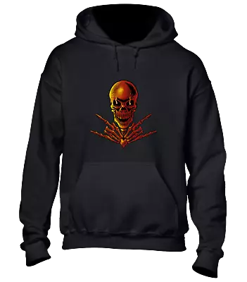 Buy Metal Skull Hoody Hoodie Cool Metal Music Fan Musician Skeleton Design Cool • 16.99£