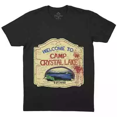 Buy Camp Crystal Lake Mens T-Shirt Horror Jason Friday 13Th Blood Forest P922 • 12.99£