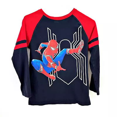 Buy Marvel Spiderman Homecoming Long Sleeve Tshirt MED 7/8 • 10.23£