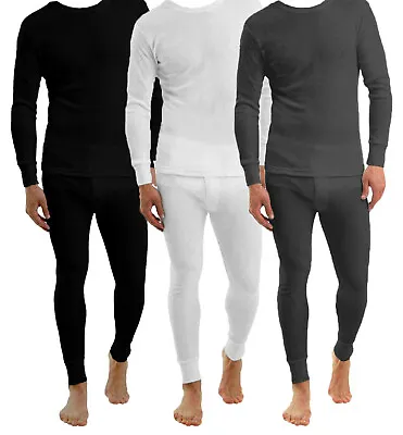 Buy Mens Thermal Long Johns Top Bottom Underwear Trouser TShirt Set Full Half Sleeve • 5.75£