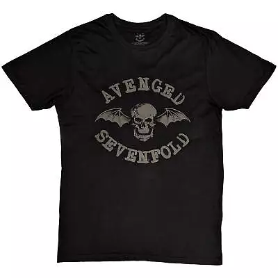 Buy Avenged Sevenfold Classic Deathbat Black Hi-Build T-Shirt NEW OFFICIAL • 16.59£