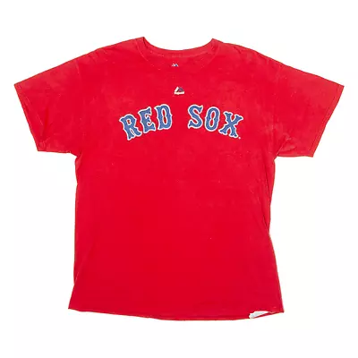 Buy MAJESTIC Boston Red Sox #50 Betts Baseball Mens T-Shirt Red Crew Neck L • 7.99£
