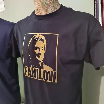 Buy Barry Manilow Fanilow Black T Gold Graphic Tee T Shirt Music Heroes Legends 2022 • 13.99£