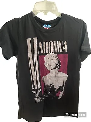 Buy NWT Junk Food Madonna Who's That Girl Tour T-Shirt Women's Juniors Black - XL • 26.45£