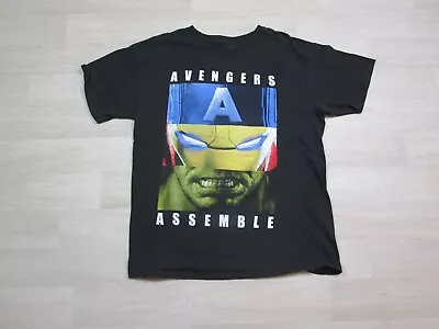 Buy Marvel Avengers Assemble T Shirt Men's Size (L) Hulk Iron Man Captain America • 14.16£