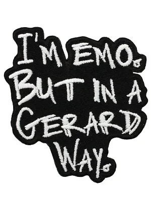 Buy I'm Emo But In A Gerard Way Embroidered Iron On Patch My Chemical Romance Goth • 3.95£