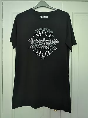 Buy Black Guns N Roses Tshirt Dress Uk12 • 2£