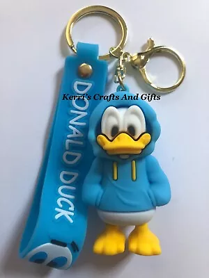 Buy 3d Donald Duck Figure In A Blue Hoodie Keyring Keyclip • 5.50£