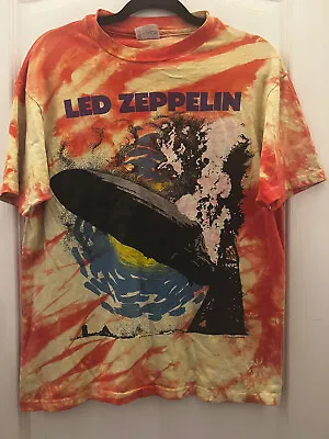 Buy Led Zeppelin Vintage SZ L Unisex Tie Dye T Shirt Short Sleeve 1990 Myth Gem Ltd • 96.77£