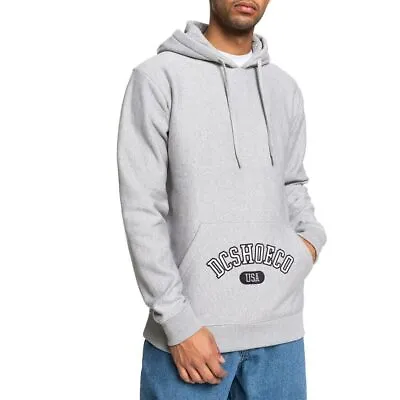 Buy DC Shoes Arched Pullover Hoodie - Grey Heather • 39.99£